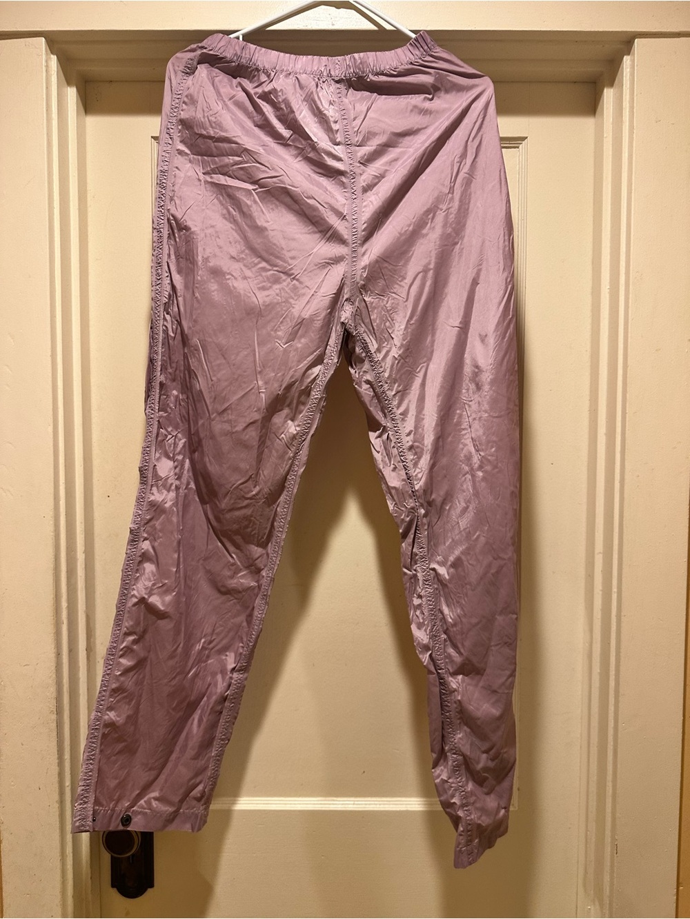 Cabela's Lavender Nylon Elastic Waist rain Pants Women’s XL
